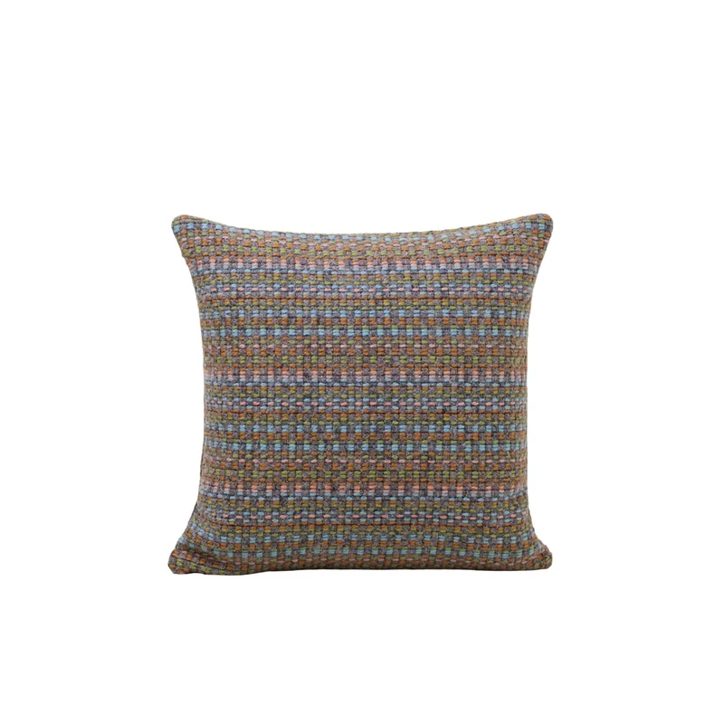 Housse de coussin BRODIE gris et pastels