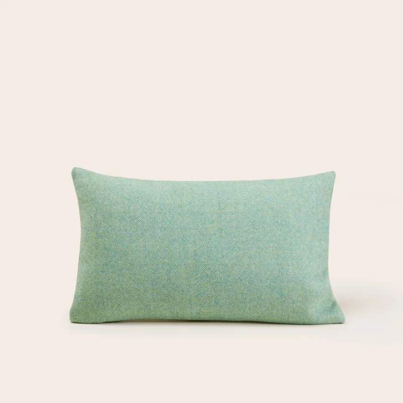 Housse de coussin NERIO chiné mentholé