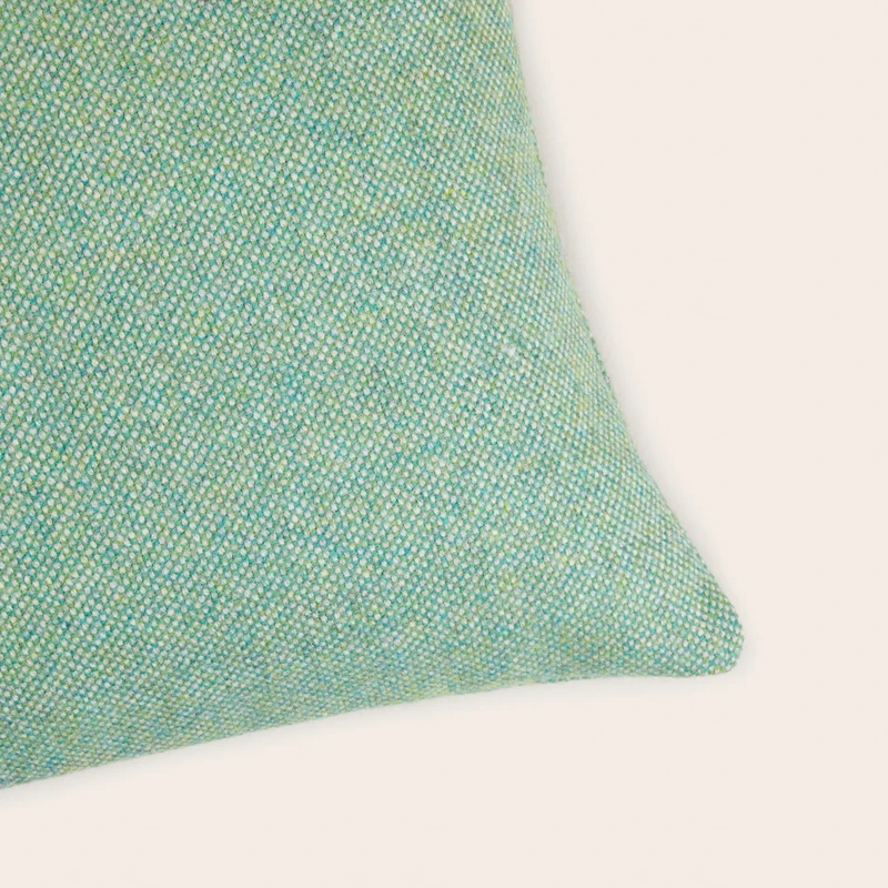 Housse de coussin NERIO chiné mentholé