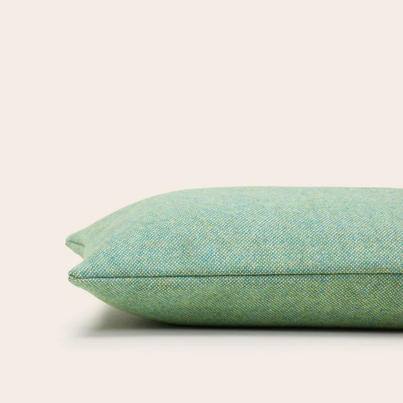 Housse de coussin NERIO chiné mentholé