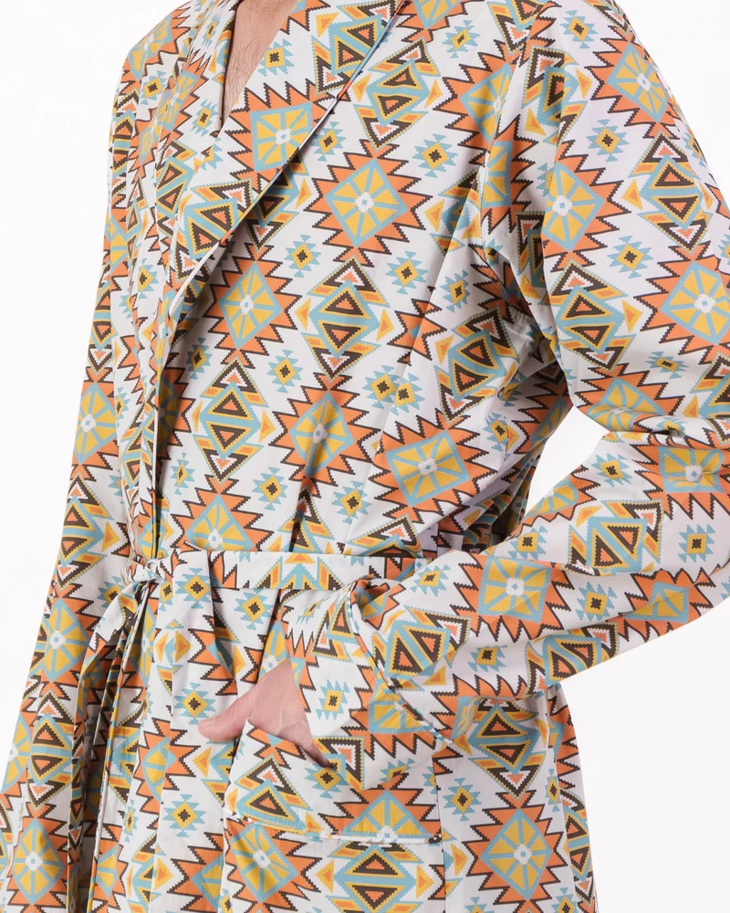 Men's dressing gown – Aztec
