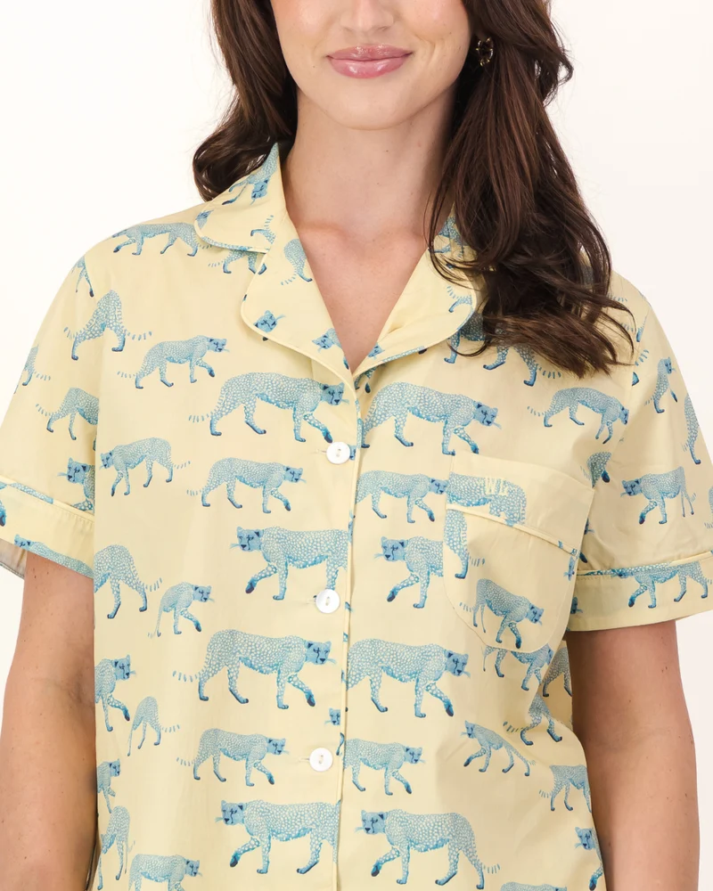Women's short pyjamas – Cheetah Soleil
