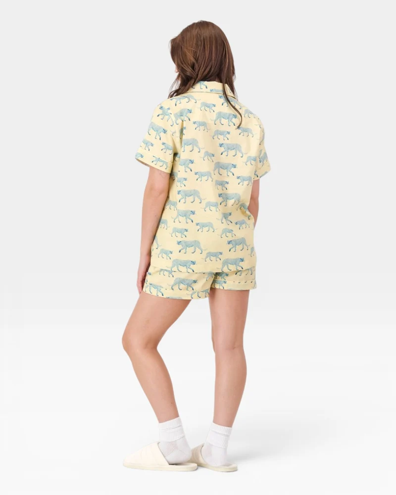 Women's short pyjamas – Cheetah Soleil