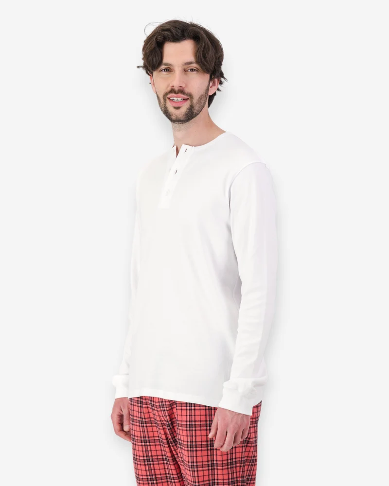 Men's Henley shirt - White
