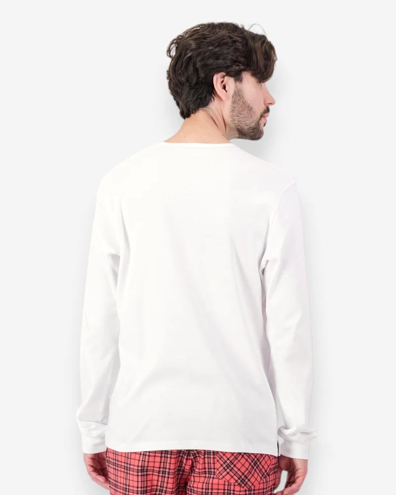 Men's Henley shirt - White
