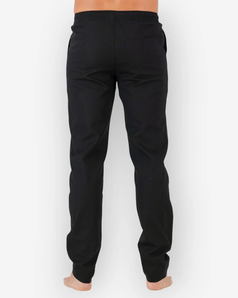 Men's Black Linen Pants