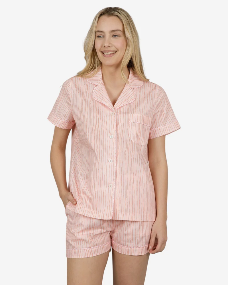 Women's short pyjamas - Shaky Pink