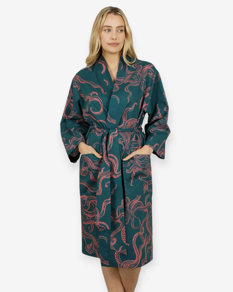 Kimono - Octopus Pink