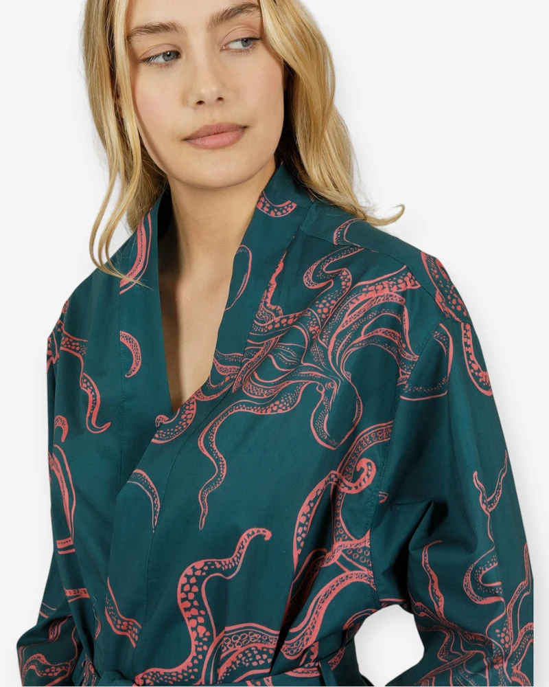 Kimono - Octopus Pink