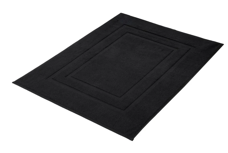 Frottiervorleger PLAZA Schwarz 60 x 80 cm