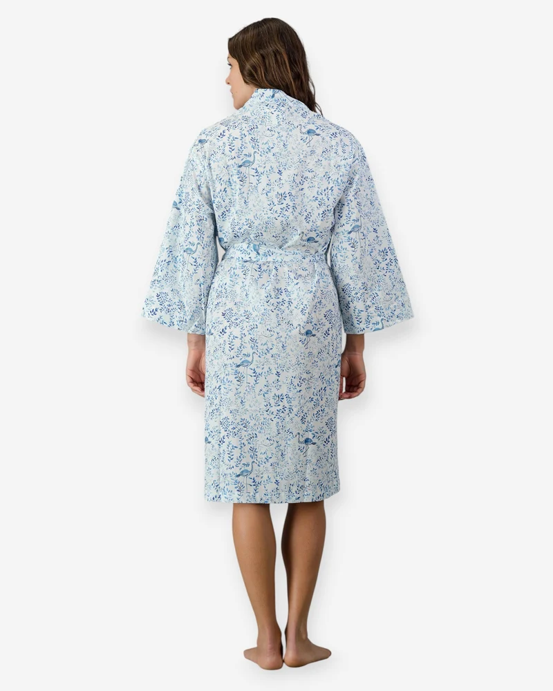 Kimono - Blue Summer vines
