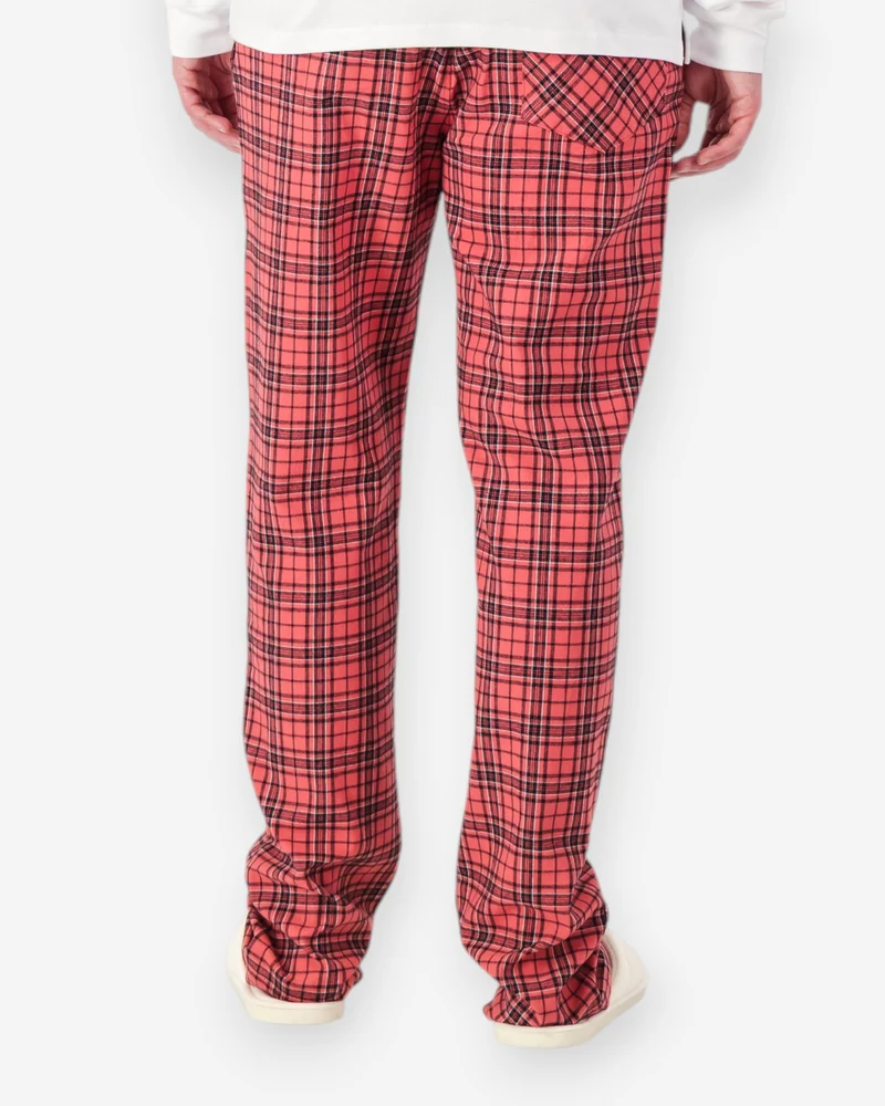 Men's Flannel Trousers - Camden Red