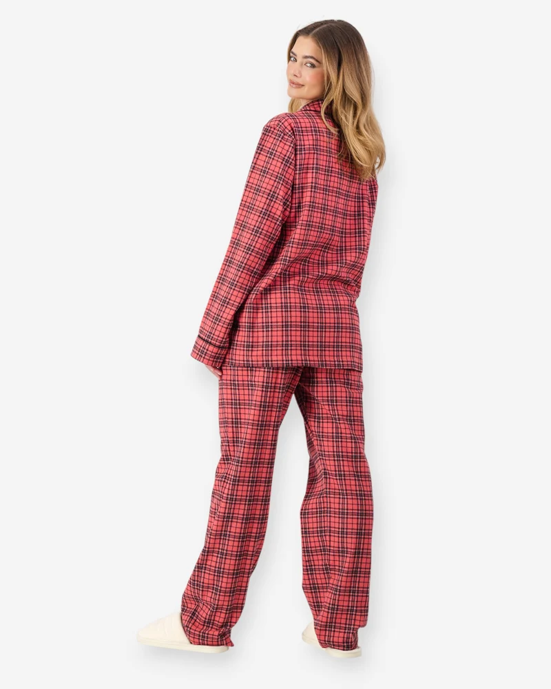 Women's Flannel Pyjamas - Camden Red