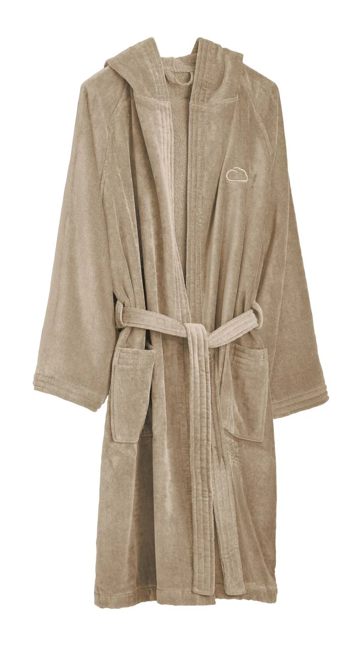 Frottier Bademantel CHILL Taupe L / XL