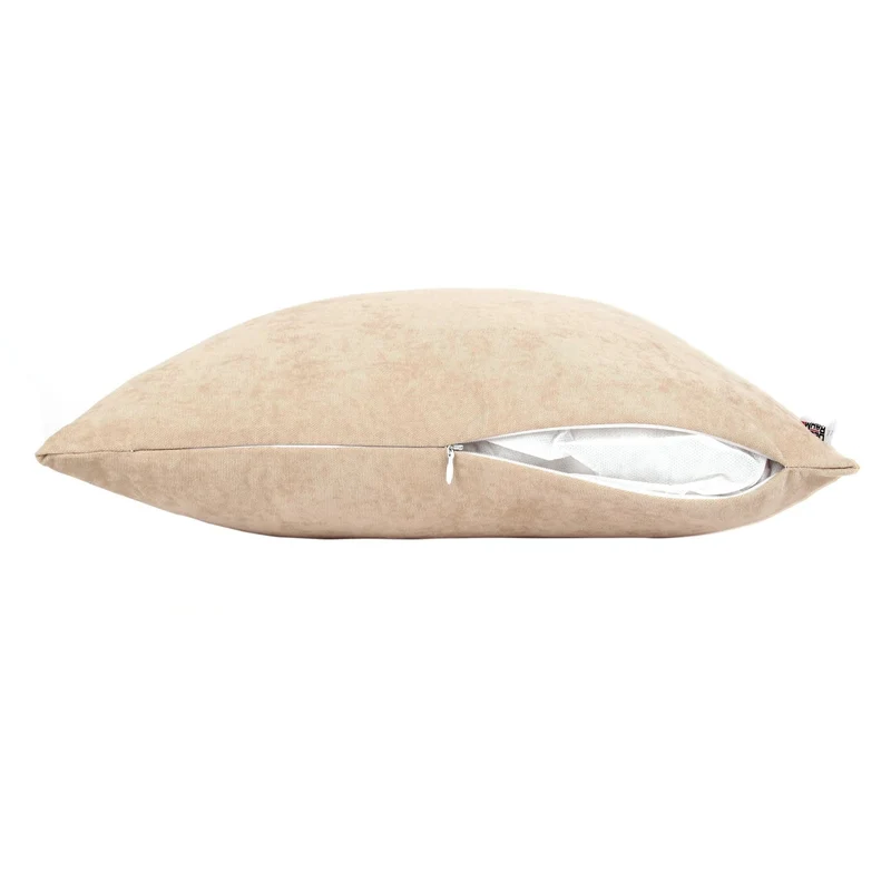 Dekokissen Uni Sand 45x45 cm mit Füllung | OEKO-TEX®