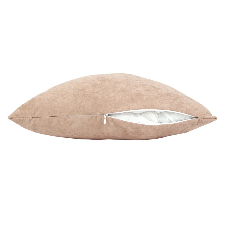 Dekokissen Uni Cappuccino 45x45 cm mit Füllung | OEKO-TEX®