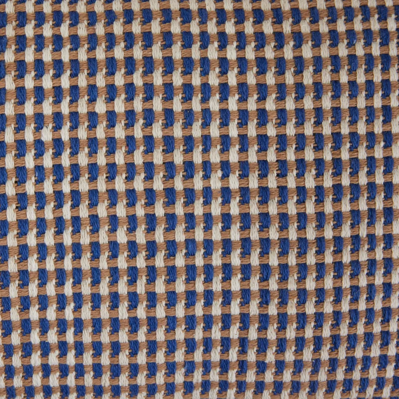 Housse de coussin MIKENO bleu et naturel