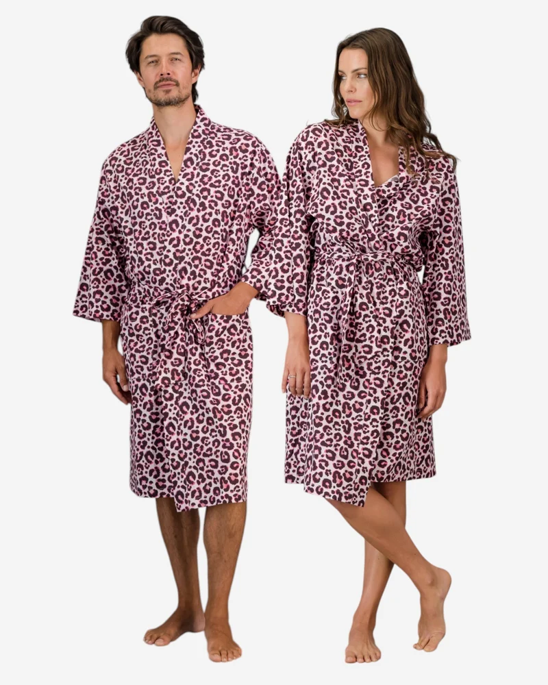 Kimono - Leopard Pink