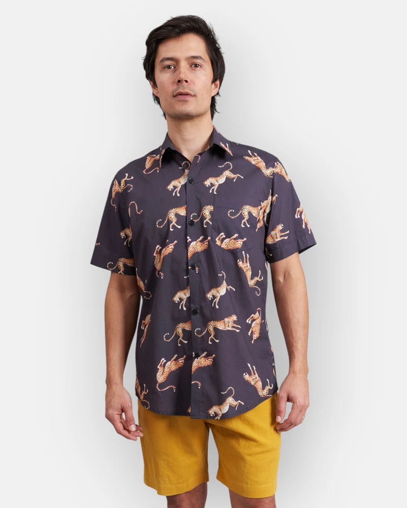 Men's Summer Shirt – Jumping Cheetah