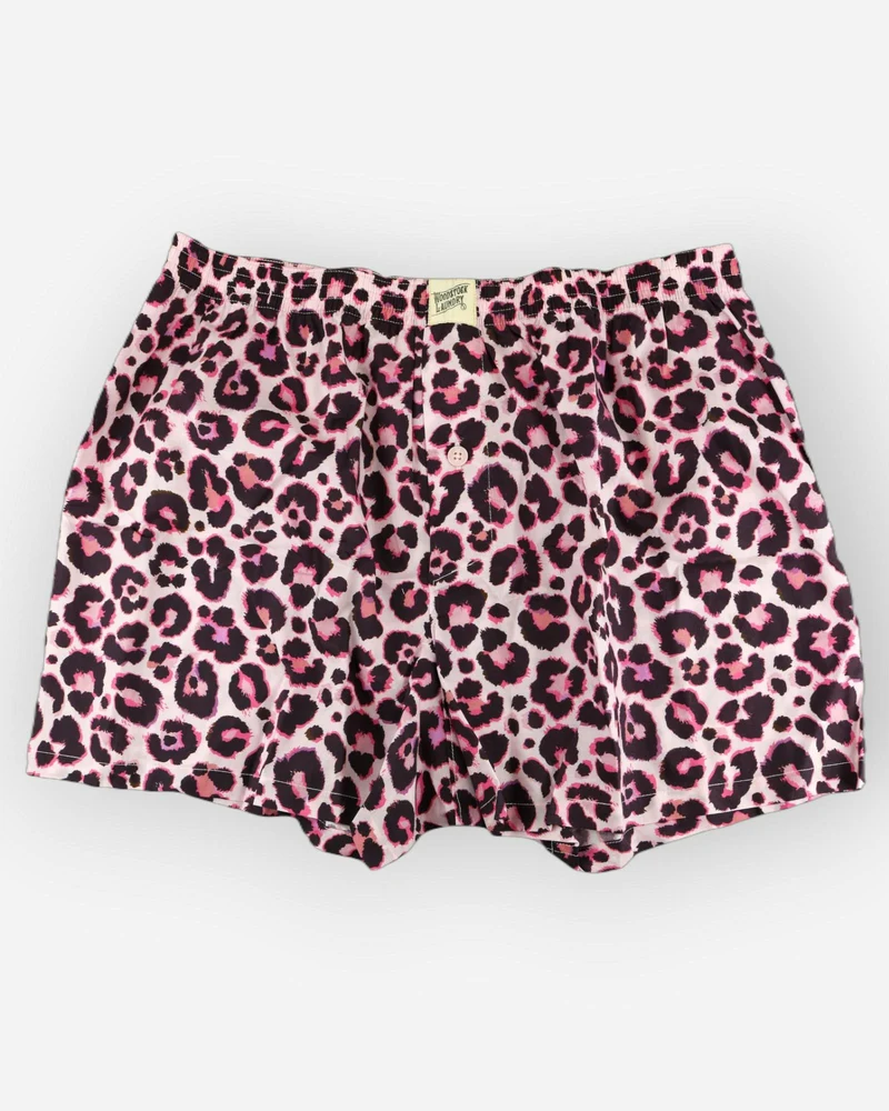 Men's Boxer Shorts – Leopard Pink