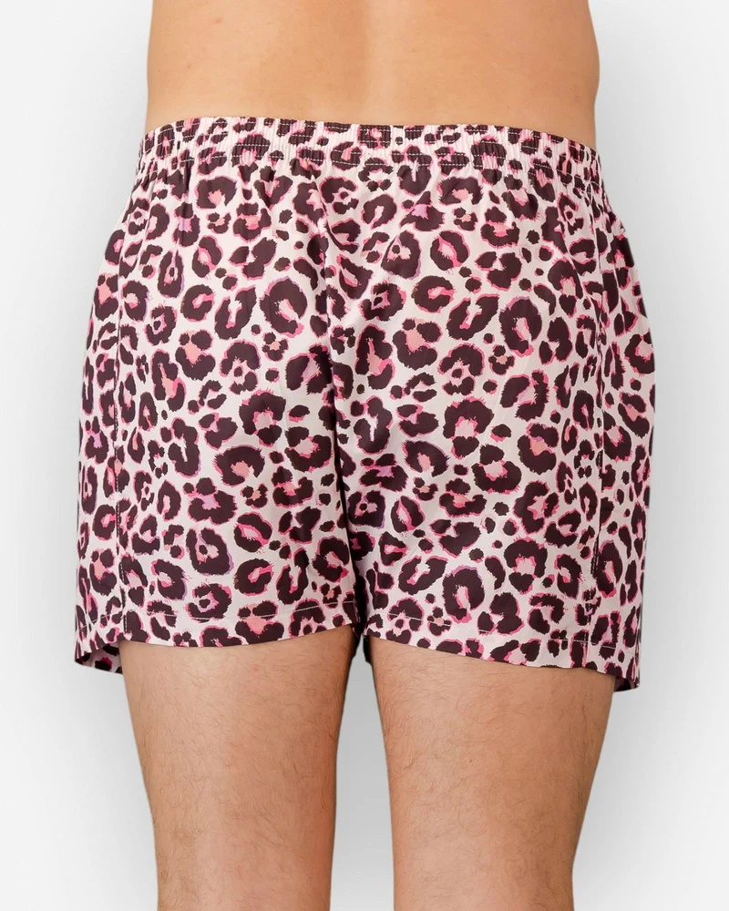 Men's Boxer Shorts – Leopard Pink