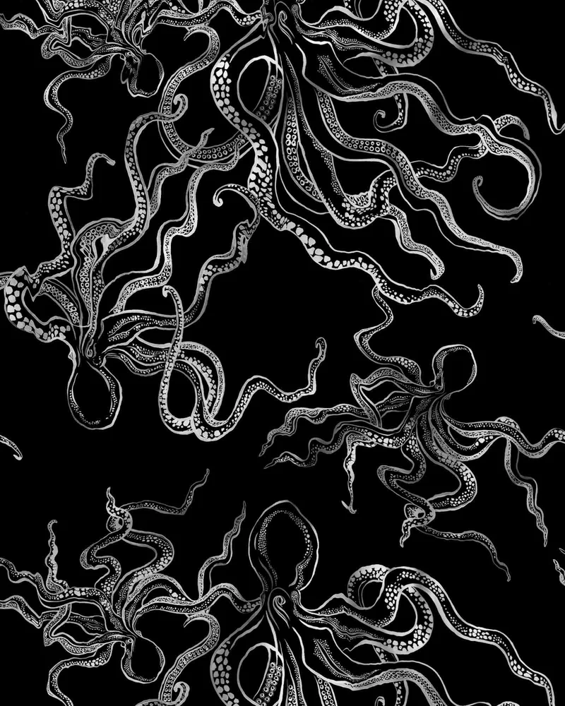 Men's Boxer Briefs – Octopus Black
