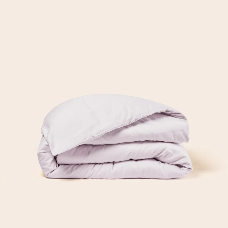 Housse de couette CELIANE rose perlé