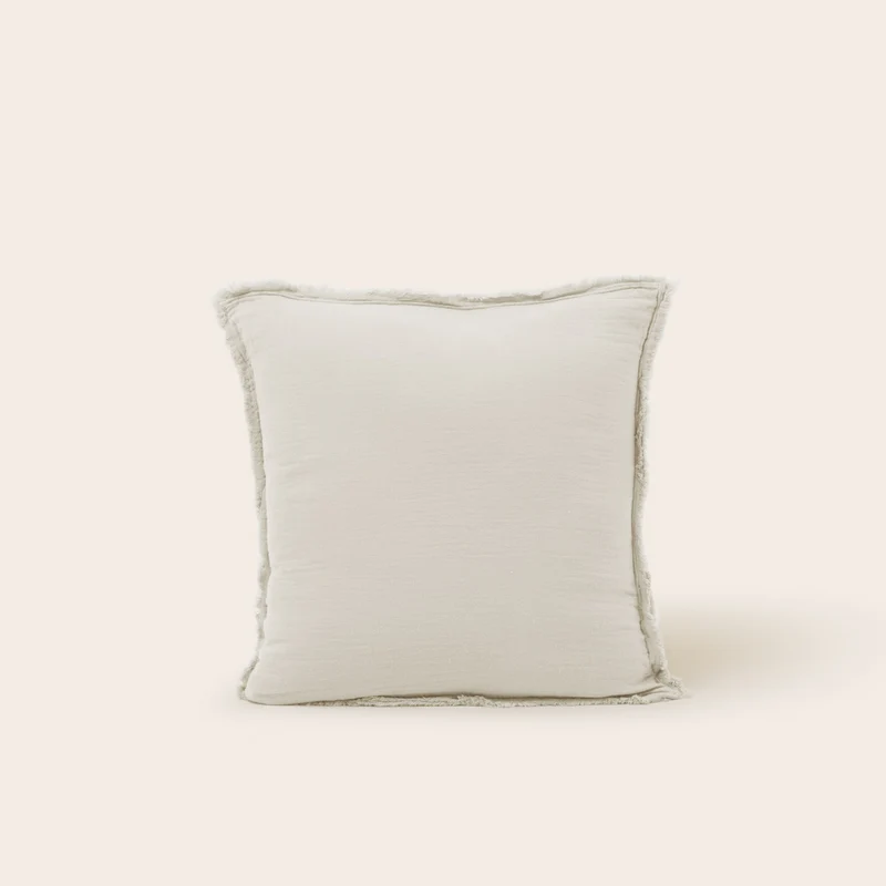 Lot de 2 taies d'oreiller LOU ficelle