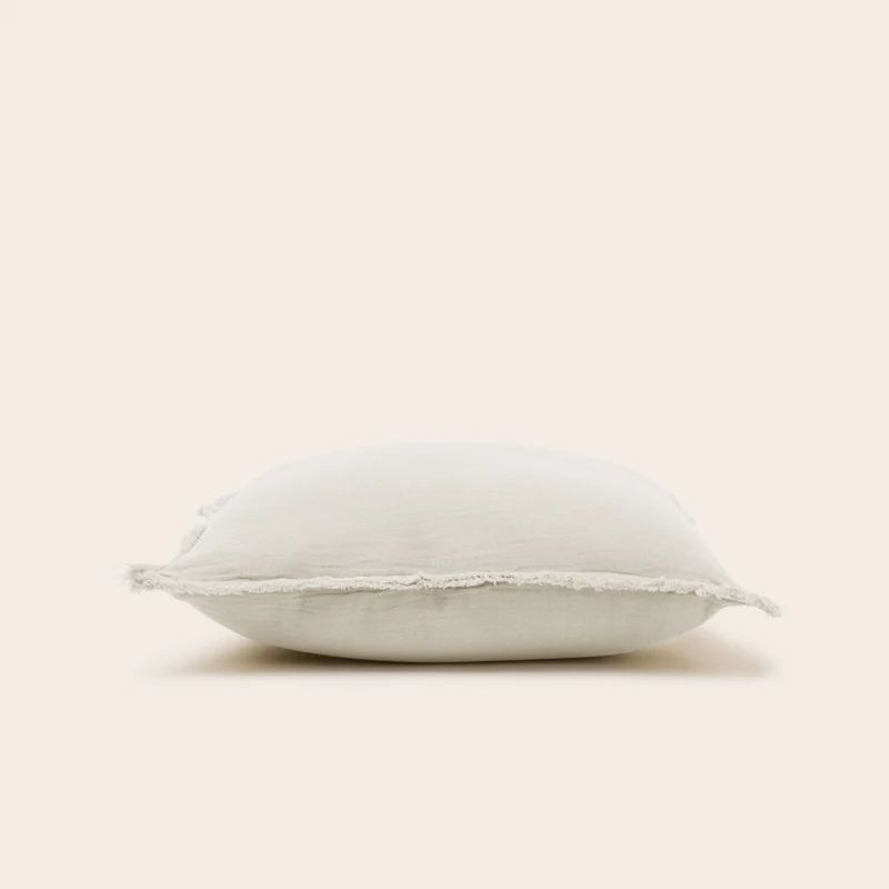 Lot de 2 taies d'oreiller LOU ficelle