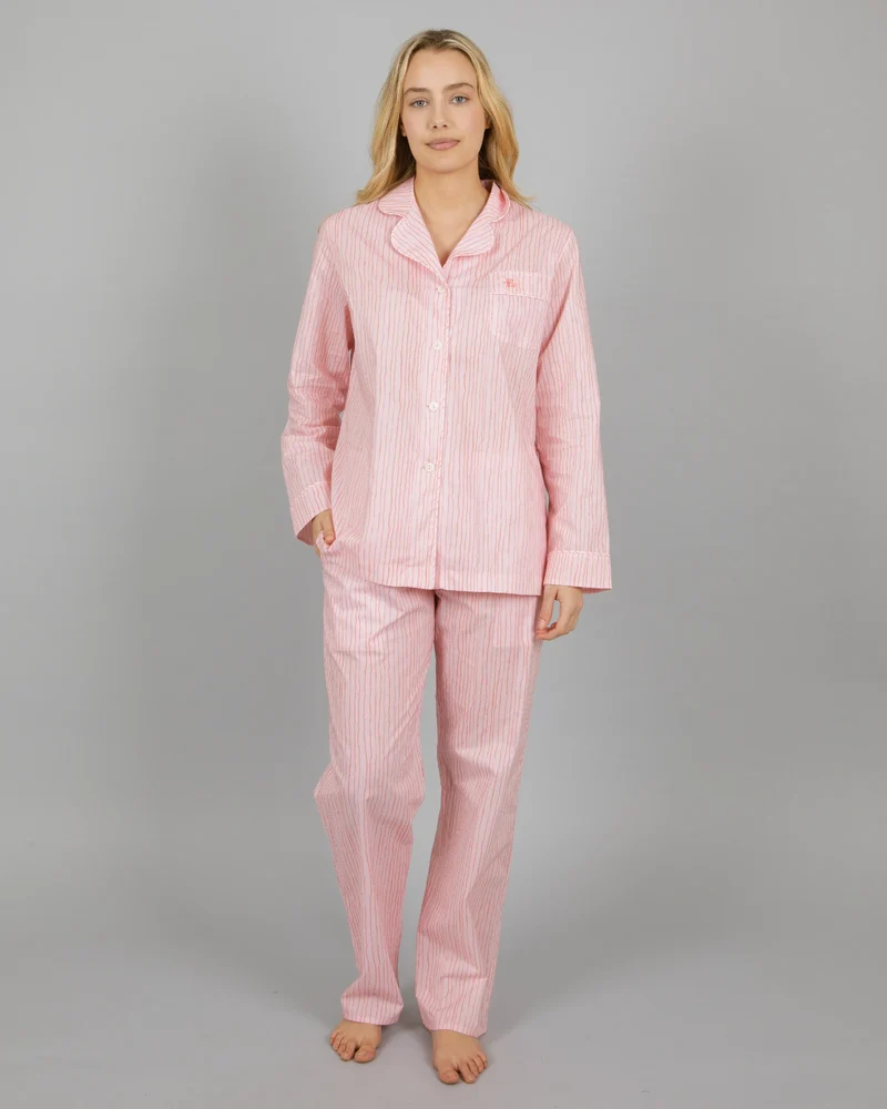 Pink Stripe Pyjamas - Shaky Pink