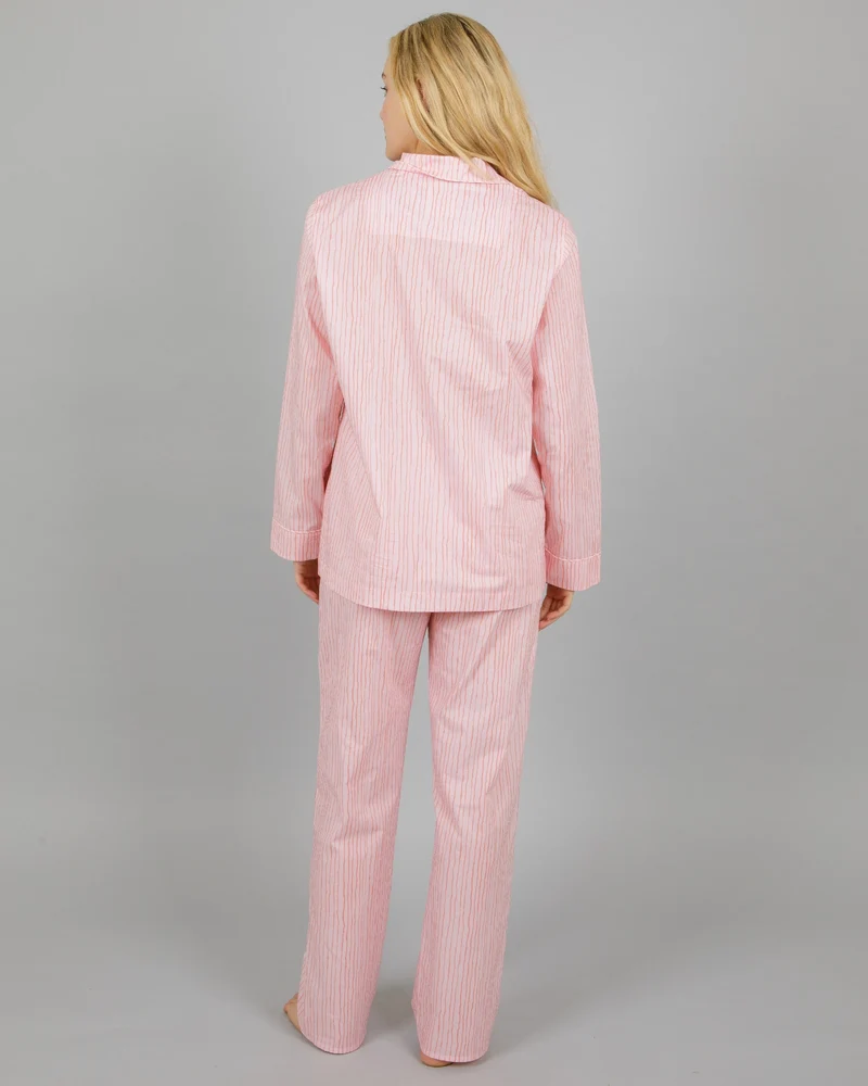 Pink Stripe Pyjamas - Shaky Pink