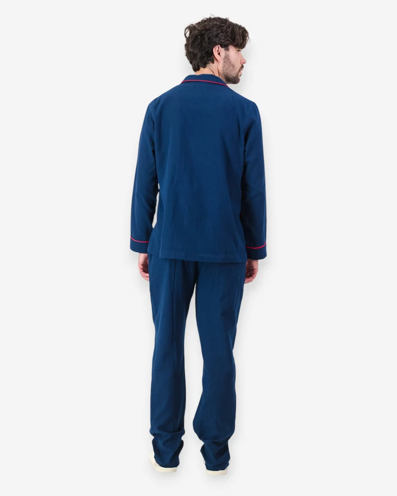 Men's Flannel Pyjamas – Dark Navy