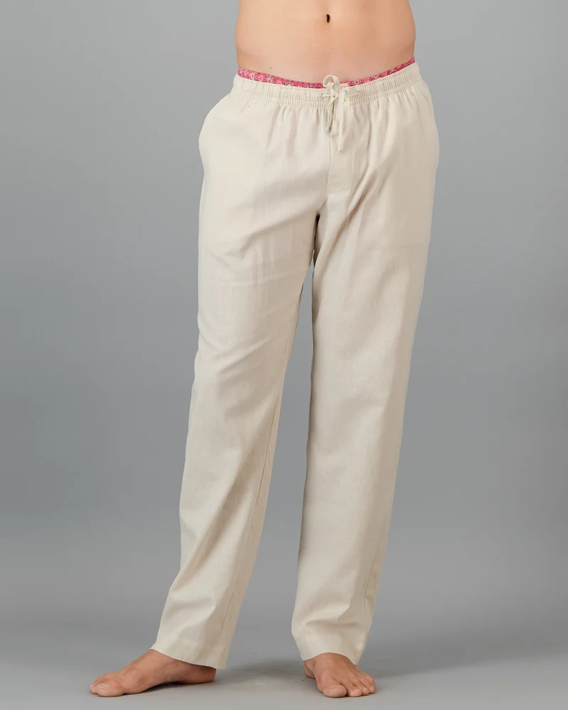 Men's Linen Trousers – Sand