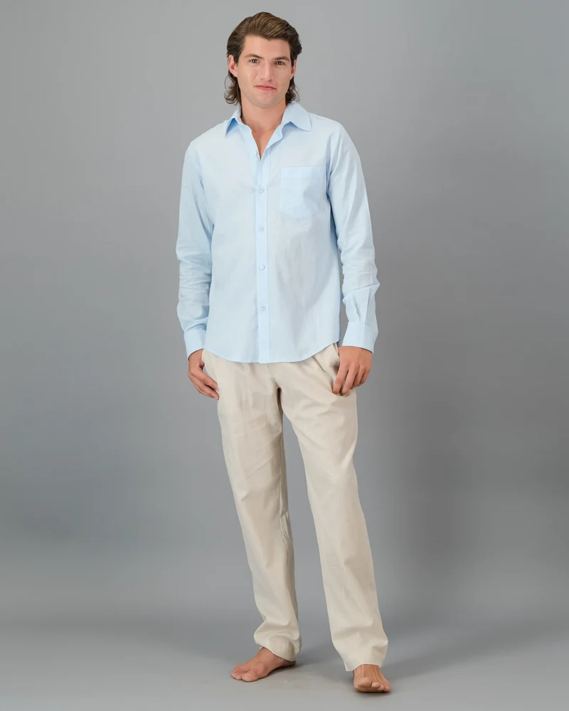Men's Linen Trousers – Sand