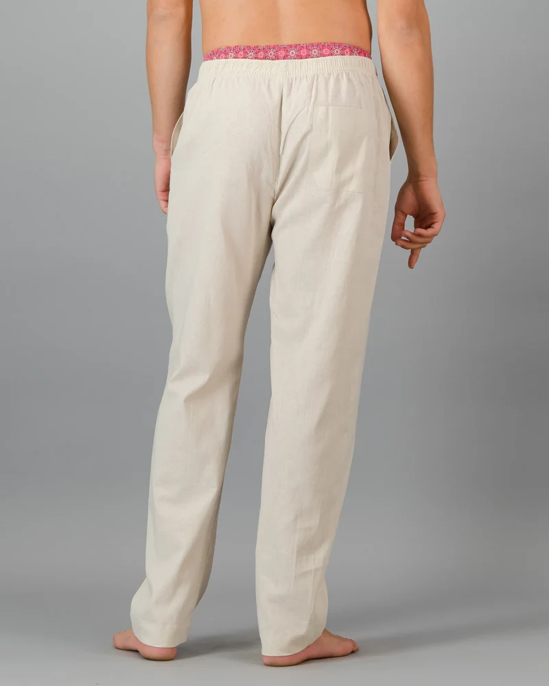 Men's Linen Trousers – Sand