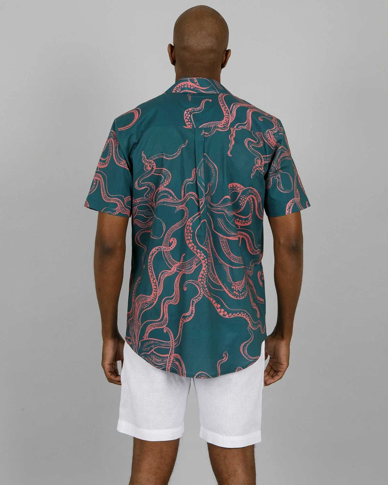 Men's Summer Shirt – Octopus Pink