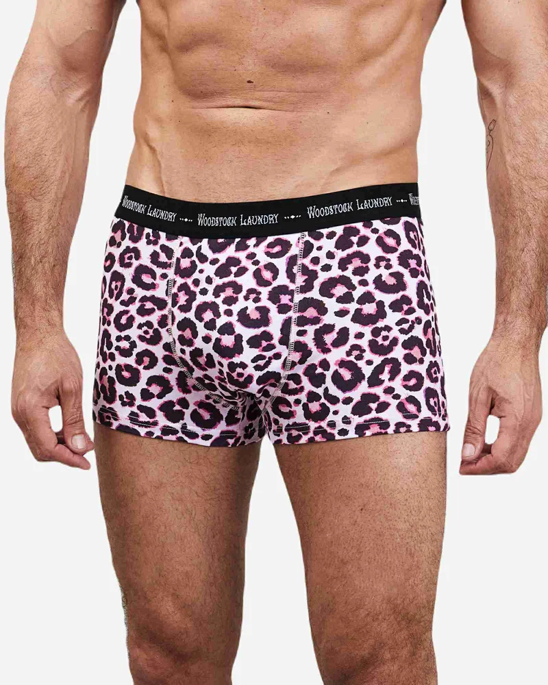 Men's Boxer Briefs – Leopard Pink