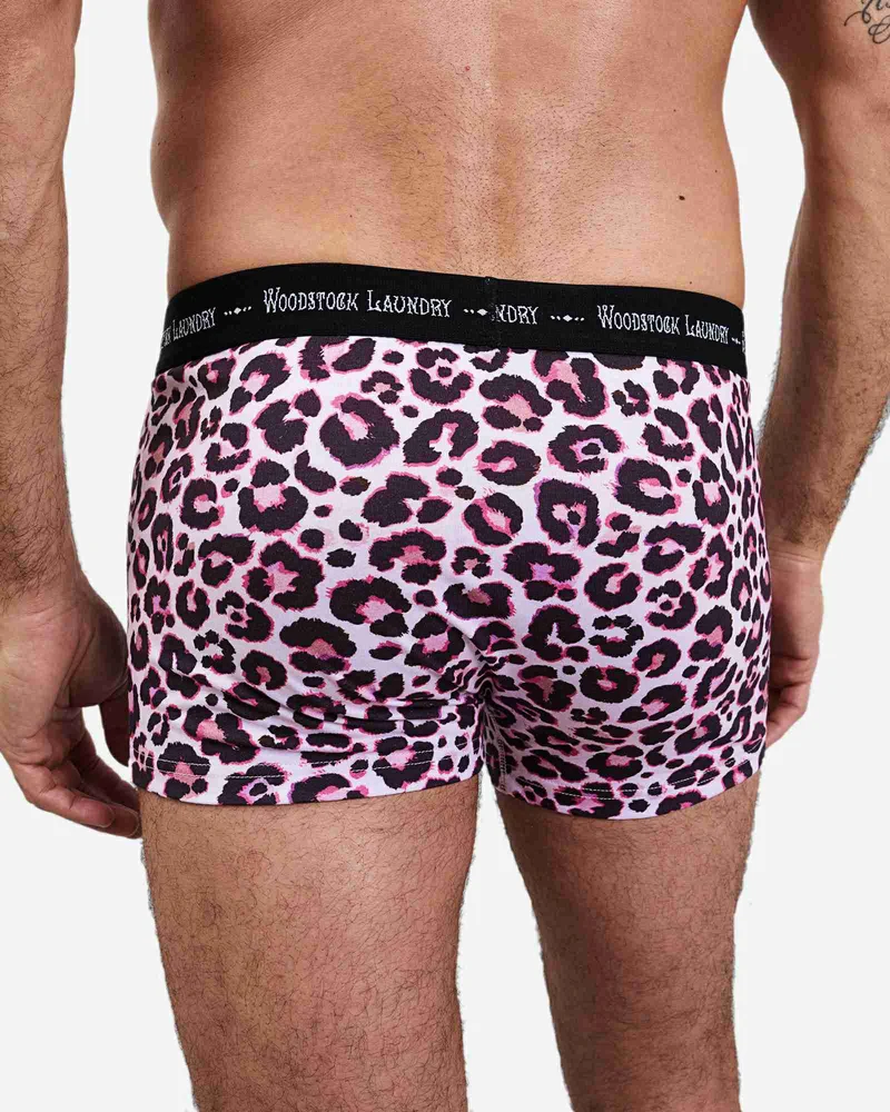 Men's Boxer Briefs – Leopard Pink
