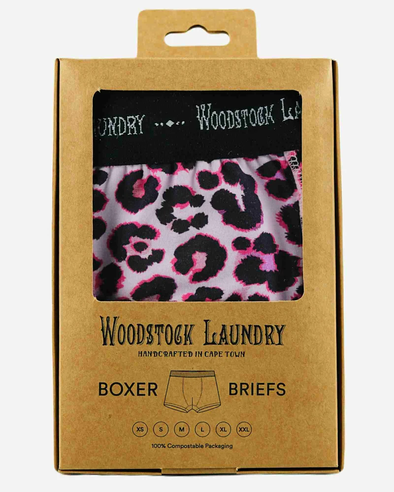 Men's Boxer Briefs – Leopard Pink