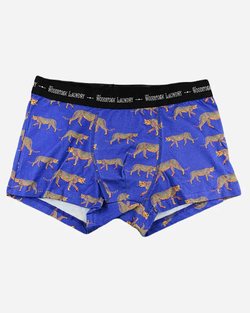 Men's Boxer Briefs – Blue Cheetah