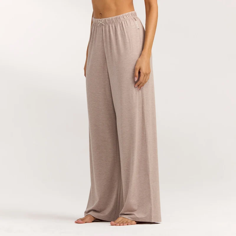 Modal Pyjama Hosen - Braune Melange