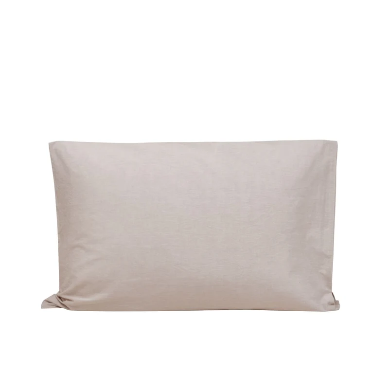 Lot de 2 taies d'oreiller LIAM beige