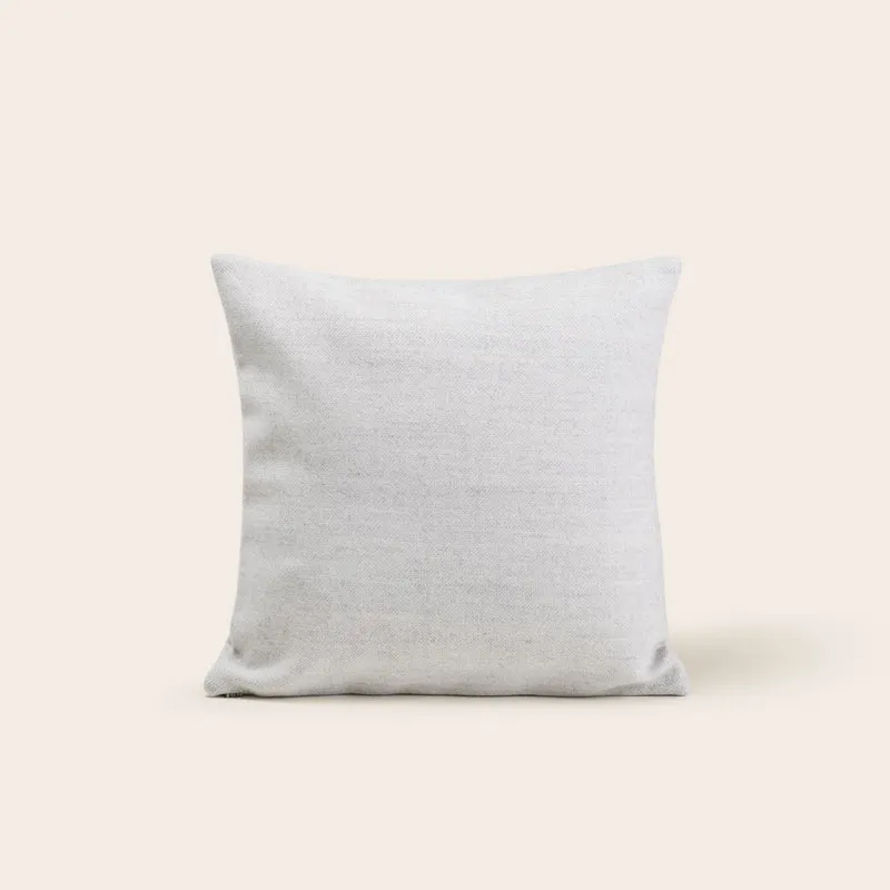 Housse de coussin MARCELO ivoire grisé
