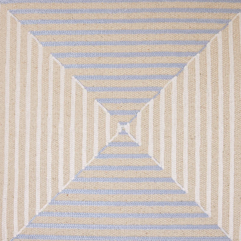 Housse de coussin JHULIO naturel et bleuté