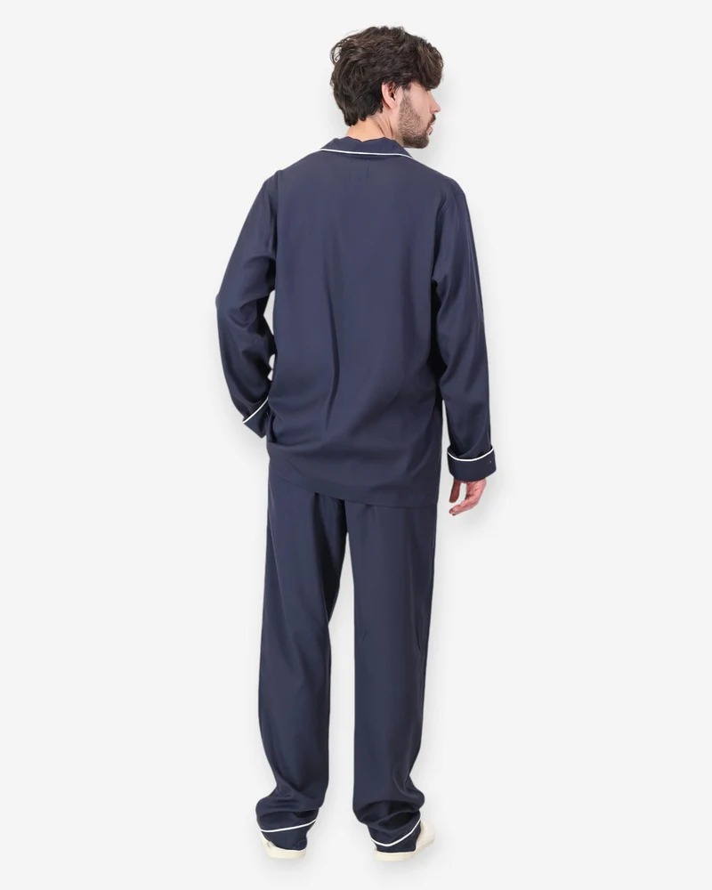 Men's Pyjamas – Navy Tencel