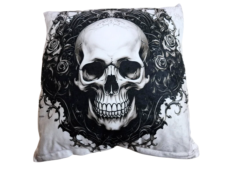 Gothic Cushion - Death Watch - Dark Gothic Academia Cushion
