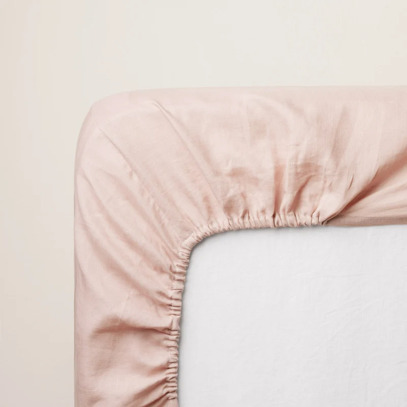 Drap Housse CARLINA rose poudré