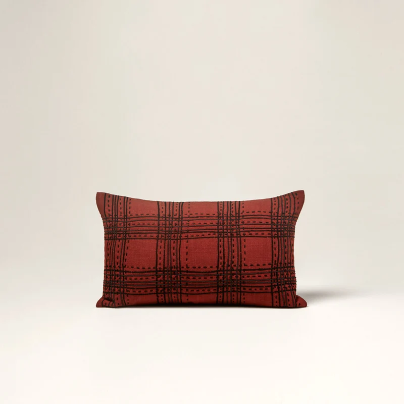 Housse de coussin KENETH sangria