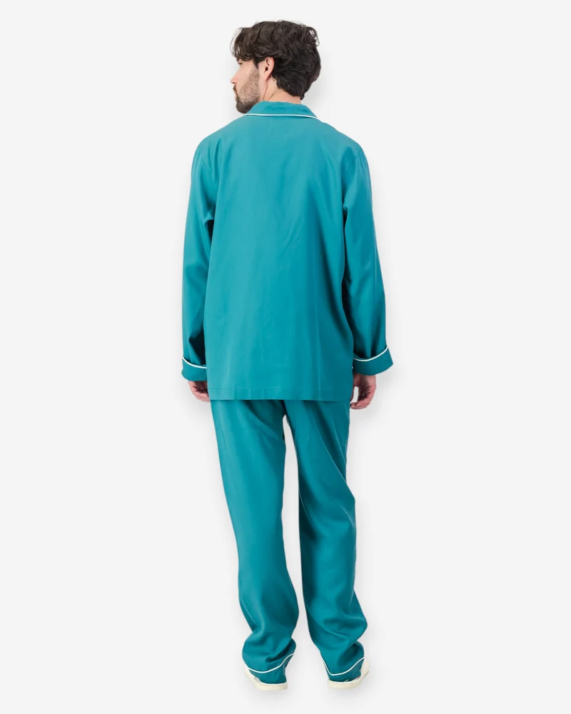Men's Pyjamas - Teal Tencel