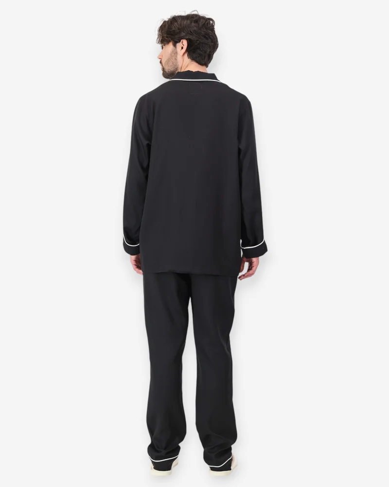 Men's Pyjamas – Black Tencel